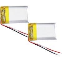 2pcs 3.7V 300mAh 1.11Wh Rechargeable Lipo Battery 602030 NTC 3 Wires JST 3Pin 1.0/1.25/1.5/2.0/2.54mm For GPS Bluetooth Speaker