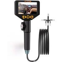 8.5MM Industrial Endoscope Camera 5" IPS Screen HD1080P Pipe Car Inspection Borescope IP68 Waterproof for Pipe Inspection