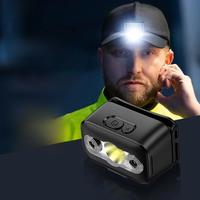 PHILIPS LED Headlamp Sensor Head Flashlight Ten Types of Lighting Type-C Rechargeable Headlight Outdoor Camping Fishing Lantern