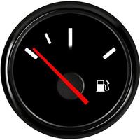 52mm Auto Fuel Level Gauges 0-190ohm Input Signal Fuel Level Meters 240-33ohm America Standard with Red Backlight for Boat Car