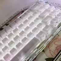 JCM Fog Kermeates Keycap Silk Screen Transparent Keycap OEM Profile 130 Keys For Cherry MX