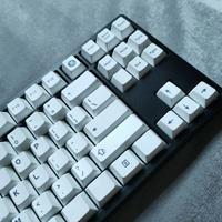 AIFEI Minimalist Style White Black Keycap PBT Thermal Sublimation Cherry Profile Mechanical Keyboard MX Switch Keycaps For Gmk67