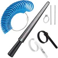 Ring Size Measuring Tool Set, Ring Mandrel Ring Sizer Gauge, Ring Sizing Stick and Ring Gauge for Finger Jewelry Making