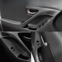 Suitable for Elantra Interior Stickers, Carbon Fiber Modified Film for Central Control Gear Shift for Hyundai Elantra 2011-2015