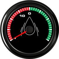 85mm Rudder Angle Gauges Port to STBD Display Black Rudder Angle Meters 0-190ohm Devices with 8