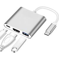 STONEGO 4K Type C Adapter Digital Multiport Hub Type C To Video Connector Adapter with USB 3.0 Port and Type C Charging Port