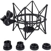 Microphone Shock Mount Adjustable Mount Recording Mic Stand Metal Bracket Pod Microphone Stand