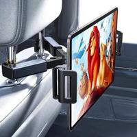 360 Degree Rotating Car Headrest Tablet Mount Holder for iPad Stand Auto Rear Seat Pillow Bracket