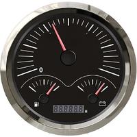 KUS 110mm 3 In 1 Multifunction Instrument 0-6000RPM Tachometers 0-190ohm or 240-33ohm Fuel Gauges