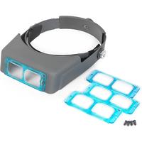 Head-Mount Magnifying Glasses Headband Magnifier Hands Free Magnifying Glasses Loupe Visor for Electronics Watch Repair Jewelry