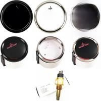 52mm Digital Water Temp Gauges 40-120Degree Devices 287.4-22.4ohm Signal M14x1.5 M16x1.5 NPT3/8 Water Temp Sensors for Car Ships