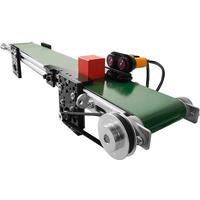 Mini Conveyor Stepper Motor Infrared Induction Belt Conveyor CW CCW Adjustable Speed Manipulator