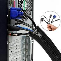 Cable Management Sleeve With Zipper Office Computer Power Cord Data Cable Storage And Sorting