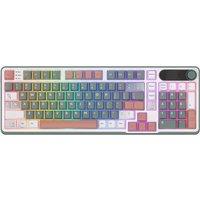 RK S98 ROYAL KLUDGE Top Mount Mechanical Keyboard TFT Screen Knob 96% RGB Backlit Tri-mode Wireless Gaming Keyboard PBT Keycaps