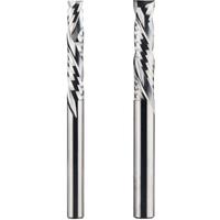 Dreanique 1pc 1/8", 1/4", 1/2" Shank 2 Flutes Carbide Spiral Compression UP&Down Inch Size Cutter CNC Wordworking Milling Cutter