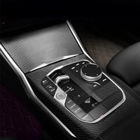 Suitable for G20 330e Interior Stickers, Carbon Fiber Modified Film for Central Control Gear Shift for BMW 3Series 2023-2024