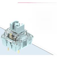 TTC Silent Bluish White Switch Mechanical Keyboard Mute Tactile 3 Pin 42 gf Dual Gold Plated Spring SMD RGB Double Mute Switches