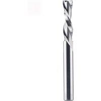 Dreanique 1pc Down cut Spiral Solid Carbide Milling Cutter 1/4 1/2 Shank 2 Flutes Woodworking End