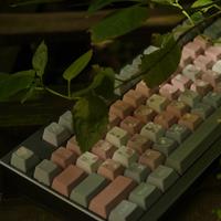 JCM Rose Themed Cherry Profile PBT Keycaps 7u Big Set Key Cpas For Mechanical Gaming Keyboard MX Blue Switch
