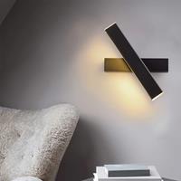 Modern Wall Sconce LED Indoor Decorative Wall Light Fixture 360 Rotation Strip Wall Lamp for Stairway Bedroom Hallway Bathroom