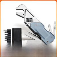 NexTool 6 In 1 edc Adjustable Wrench Multitool Pocket Hand Tools Kit Screwdriver Bit Set Multi Function Tools Folding Knife File
