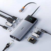 Baseus 10Gbps USB C HUB 4K 60Hz Type C to HDMI RJ45 Ethernet PD 100W for MacBook iPad Sumsang PC