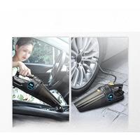 Car Inflator and Vacuum Cleaner Dual Use Portable Electric Tire Inflator Emergency Lighting Car