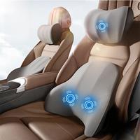 Car Electric Single Lumbar Single Headrest Vibration Massage Lumbar Support Neck Pillow lumbar