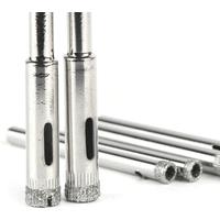 10 Pieces Set Drill Bit Diamond Coated Core Hole Saw Drill Bit 3/4/5/6/8mm for Tile Ceramic Glass Dremel Accessories