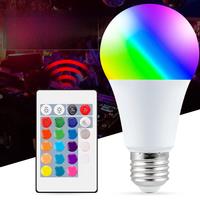 E27 LED RGB Light Bulb Smart Control Lamp Ceiling Chandeliers RGBW White Dimmable Colorful Changing Bulbs Decor Home Living Room