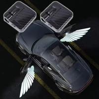2Pcs CarLED HD Angel Wings Wireless Car Door Welcome Courtesy Shadow Projector Lamp Logo Light Cars Accessories