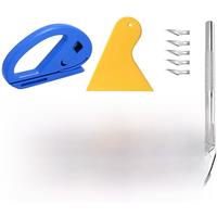 Car Film Wrap Tool Kit Vinyl Spatula Vinyl Scraper Cutter for Vehicle Window Tint Car Accessories