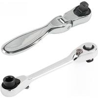 1/4 Fast Rotatable Mini Ratchet Wrench set 72 Teeth Socket Wrench Rod Ratchet 2 In 1 Dual Head