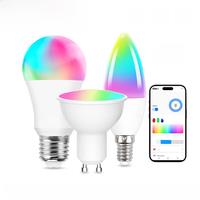 Smart WiFi Zigbee LED Light Bulb Dimmable E27 E14 GU10 RGBCW 2700-6500K LED Candle Lamp For Ewelink