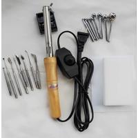 Fabric Flower Ironing Machine Soldering Iron Flower Making Tool Ironing Tools DIY Adjustable Temperature Ball Trowel (EU Plugs)