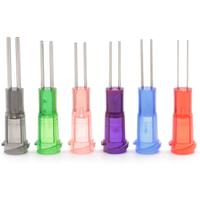 5pcs Dispensing Needle Double Tube Industrial Liquid Dispensing Needle 0.5 Inch Syringe Needle, For Glue Dispensing
