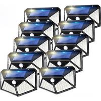 100 LED Solar Lights Outdoor Wall Lamp 3 Modes 270 Lighting Angle IP65 Waterproof Motion Sensor Security Lights Wireless Lights