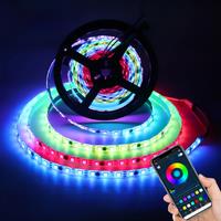 5V USB IP65 Waterproof RGBIC LED Strip,2/3/5M RGBIC LED Strip Light with Bluetooth App and Remote For Home Deocoration Lighting