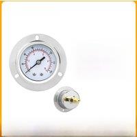 MAIRUIKESI Pressure Gauge 50mm -1-0-600bar Back Connection With Flange Stainless Steel Case for water gas manometer