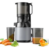 BioloMix Cold Press Juicer,with 130mm Feed Chute,Fit Whole Fruits & Vegetables,High Juice Yield,BPA FREE Slow Masticating Juicer