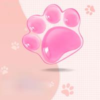 EXCO Ergonomic Silicone Mouse Wrist Rest Support Pad Cat Paw Hand Cushion Soft for Office Computer