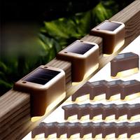 1~20PCS Solar Deck Light Outdoor IP65 Waterproof Solar Power Garden Lamps for Railing Stairs Step