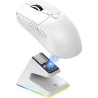 ATTACK SHARK X6 49g SUPERLIGHT Mouse with Magnetic Charging Dock,26000 DPI PAW3395 Gaming