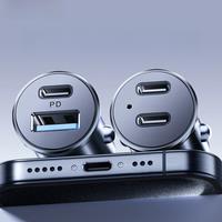 Joyroom 30W Car Charger Adapter PD QC3.0 Mini USB Charger Fast Charging Phone Charger for iPhone Samsung Galaxy Car Accessories