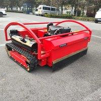 Strong power Brushless Remote Control Lawn Mower Robot with Track for Farm Garden and Home