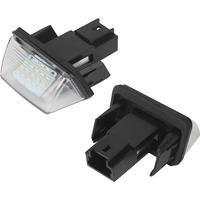 2pc LED License Number Plate Light For Citroen C3 C4 C5 Berlingo Saxo Xsara Picasso For Peugeot 206 207 306 307 308 5008