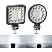 1pcs Led Work Light Mini Square Round 63W 96W Spotlight Fog lights Headlamp For Car Offroad Truck 4X4 Tractor SUV ATV 12V 24V