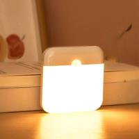 LED Night Light, Human Motion Sensor Lamp USB C Rechargeable Closet Light, Wireless LED Wall Lamp For Stairs Closet Kitchen Bed