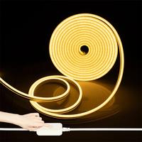 DC12/24V EU plug Neon LED Strip,1/2/3/5/10M Touch Sensor Dimmable Waterproof Neon LED Light Tape For Cabinet Decoration Lighting