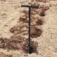 6" Hand Drill Auger Post Hole Digger Manual Garden Hole Digging Drill Bit Spiral Drill Planter for